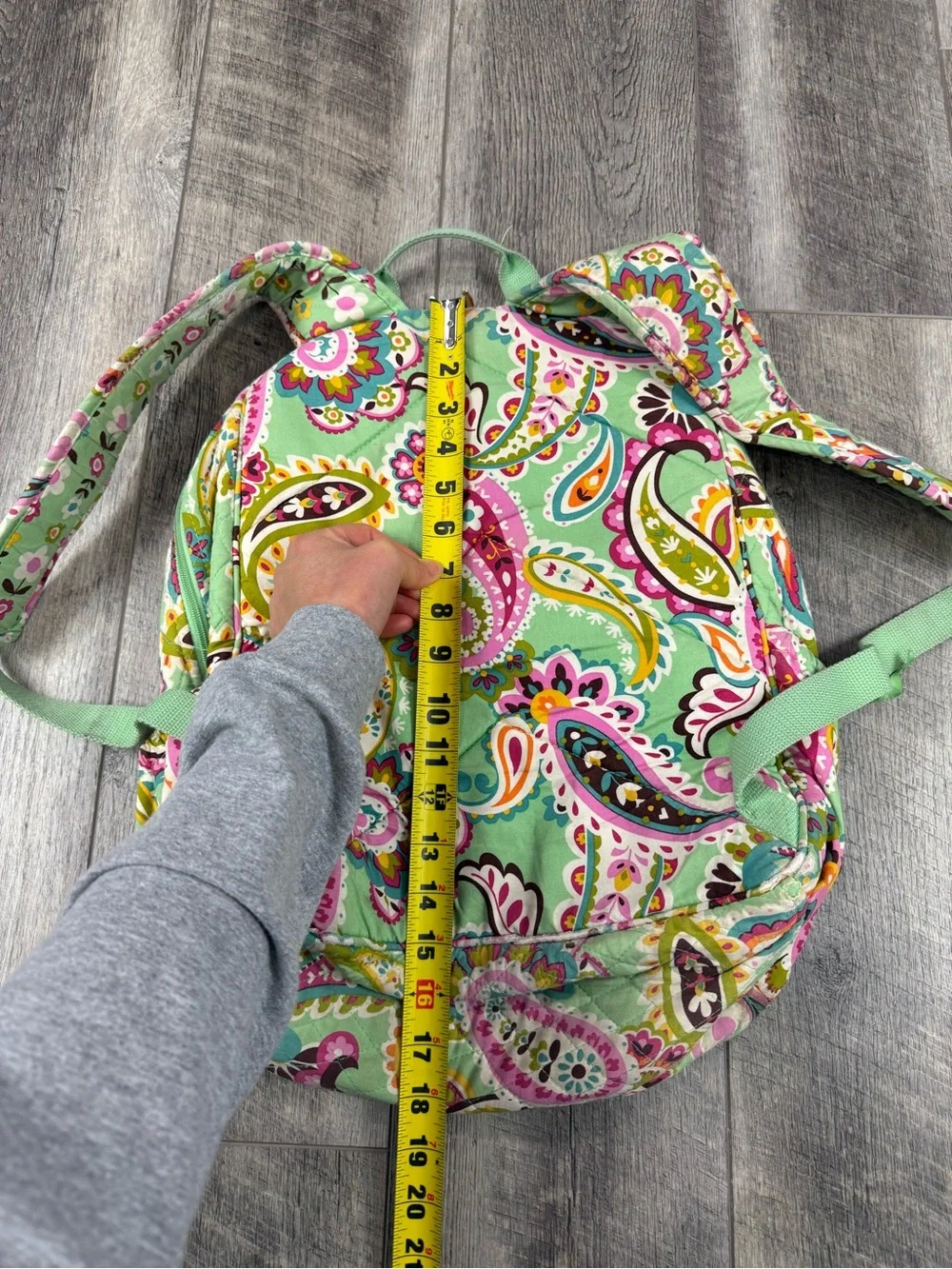 Vera Bradley Teal Paisley Bookbag‎